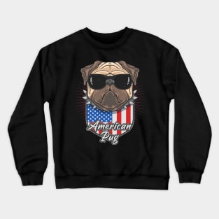 american Pug Crewneck Sweatshirt